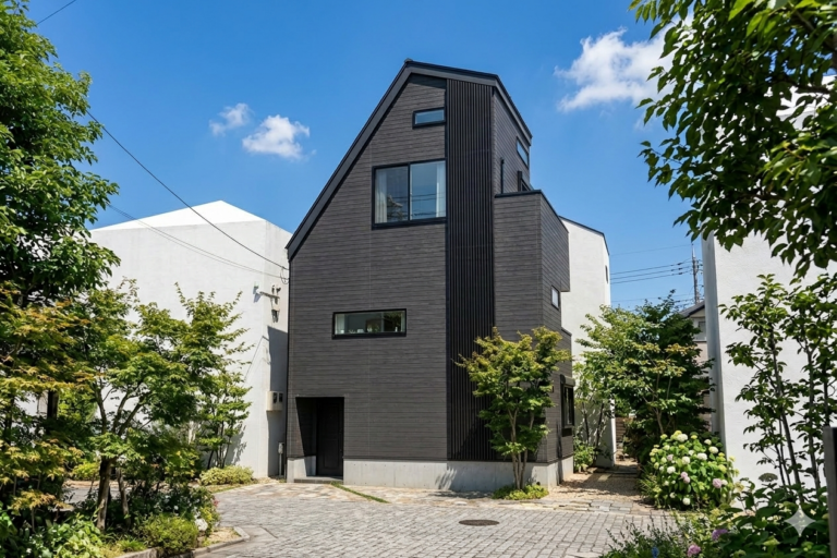 完成住宅見学会｜約11坪の狭小地に建つ木造3階建て住宅【新宿区】